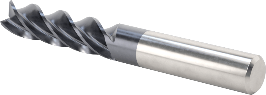 Hızlı Kesim Karbür Uçlu Freze, Ramping ve Plunging için, Kare, 5/8" Freze Çapı, 2-1/4" Uzun Kesim