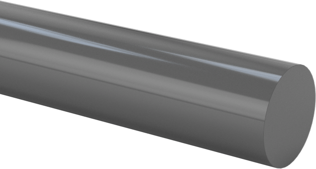 Kimyasallara Dayanıklı PVC Çubuk, 1/8" Çap, 4 Fit Uzunluk