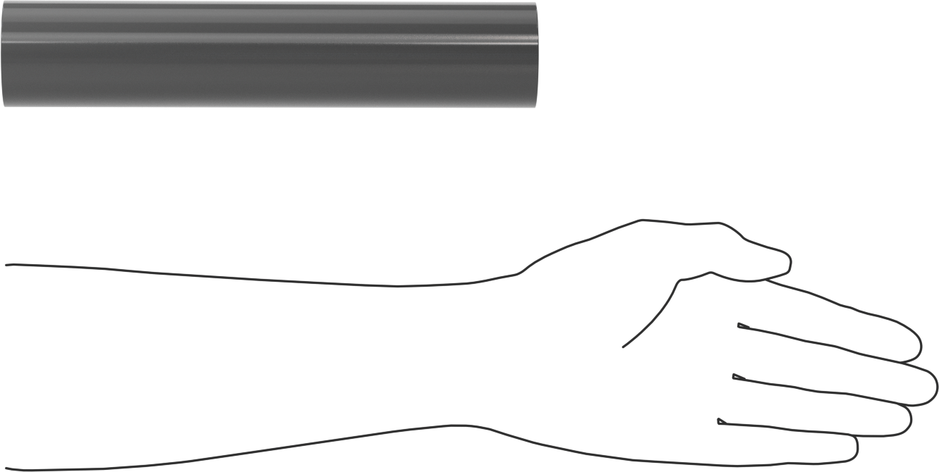 Kimyasallara Dayanıklı PVC Çubuk, 1-7/8" Çap