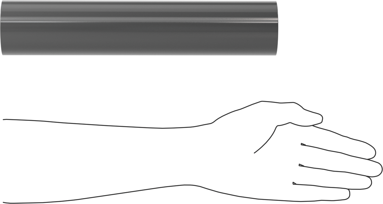 Kimyasallara Dayanıklı PVC Çubuk, 2-3/8" Çap