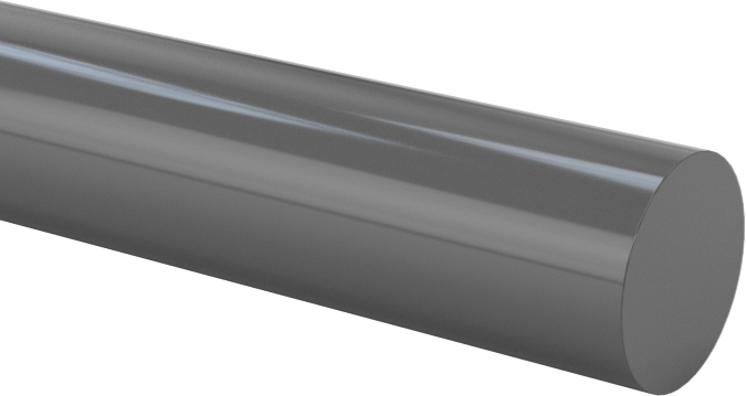 Kimyasallara Dayanıklı PVC Çubuk, 1/4" Çap, 5 Fit Uzunluk