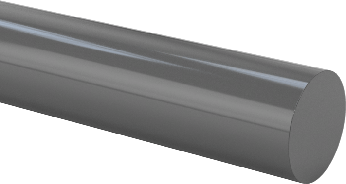 Kimyasallara Dayanıklı PVC Çubuk, 3/8" Çap, 5 Fit Uzunluk