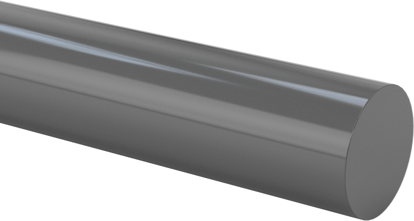 Kimyasallara Dayanıklı PVC Çubuk, 3/4 inç Çap, 5 Fit Uzunluk