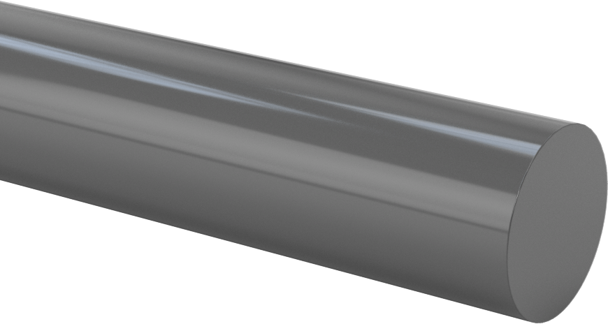Kimyasallara Dayanıklı PVC Çubuk, 1" Çap, 5 Fit Uzunluk