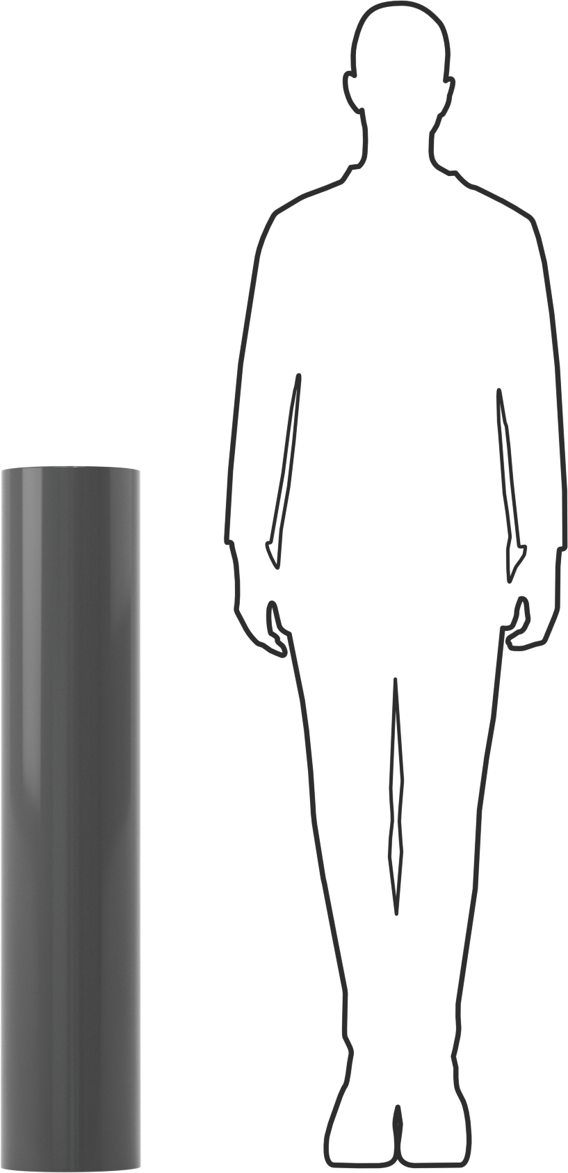 Kimyasallara Dayanıklı PVC Çubuk, 8" Çap