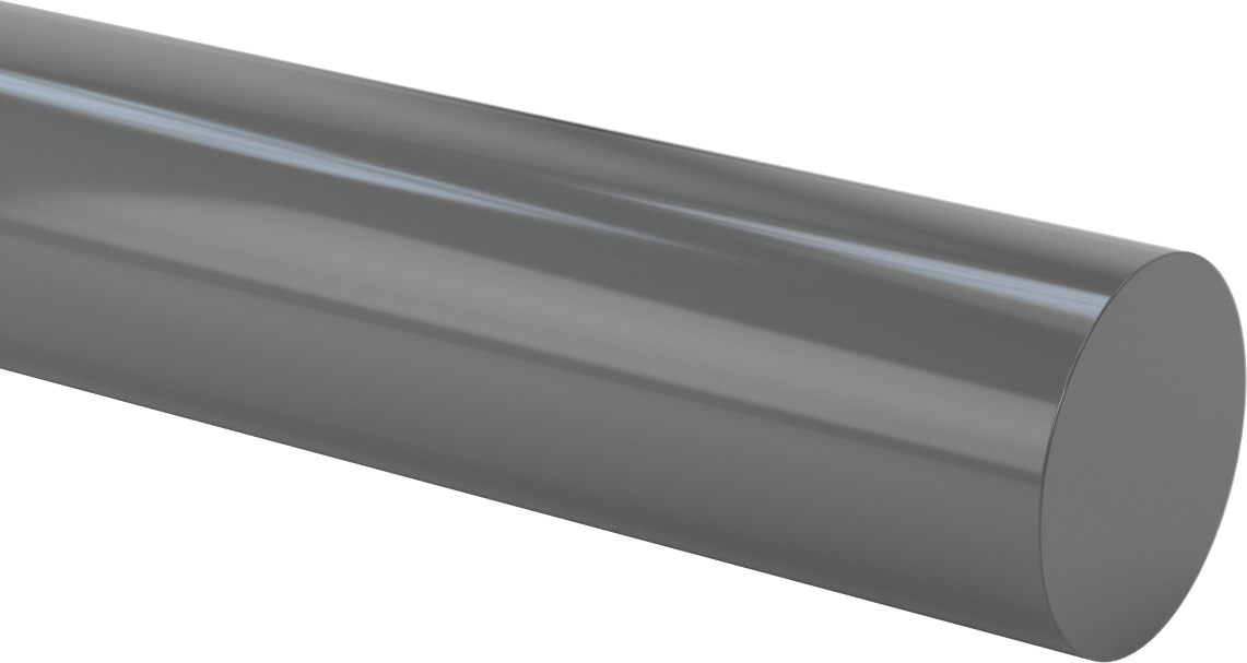 Kimyasallara Dayanıklı PVC Çubuk, 2-5/8" Çap