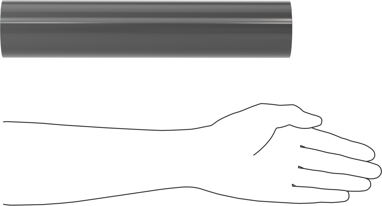 Kimyasallara Dayanıklı PVC Çubuk, 2-1/2" Çap