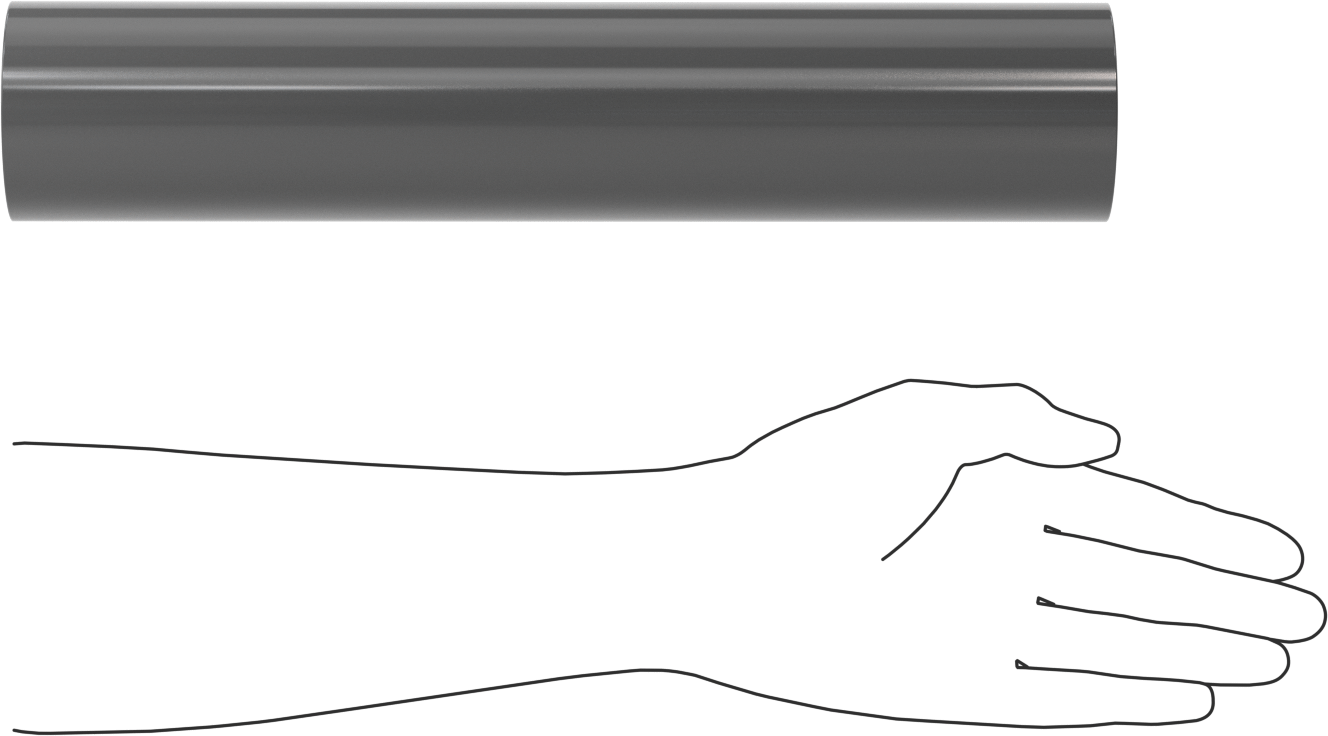 Kimyasallara Dayanıklı PVC Çubuk, 2-3/4" Çap