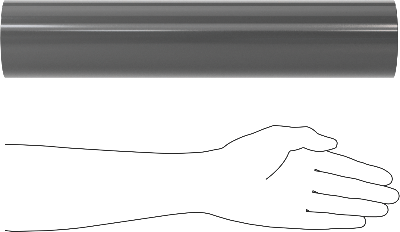 Kimyasallara Dayanıklı PVC Çubuk, 3-1/4" Çap