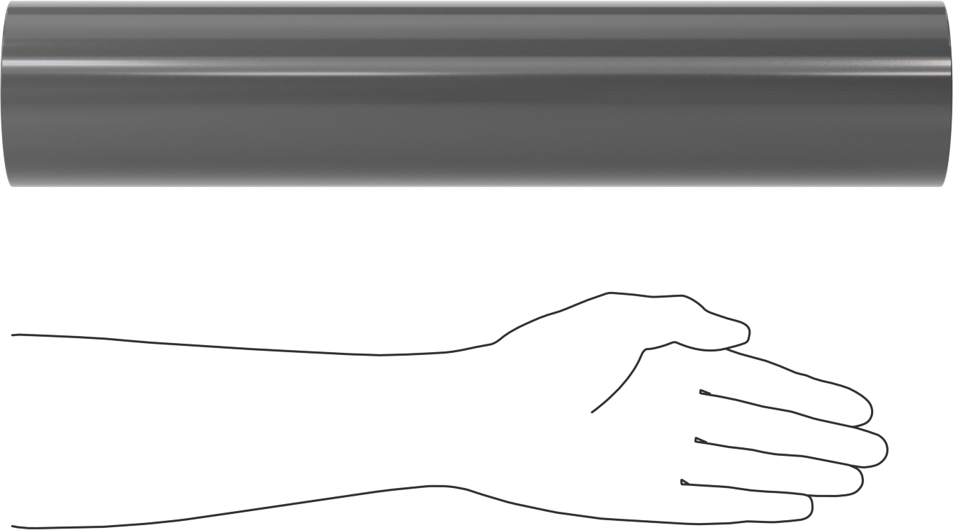 Kimyasallara Dayanıklı PVC Çubuk, 3-1/2" Çap