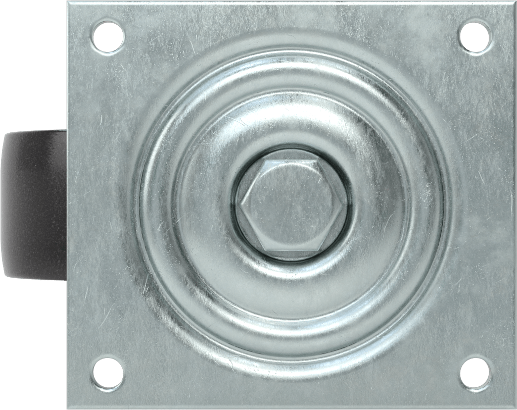 5-1/2“ x 5” Plakalı Yüksek Kapasiteli Spartan Tekerlek, Açık Rulmanlı ve 5 inç Çapında Naylon Tekerlekli Döner Tekerlek