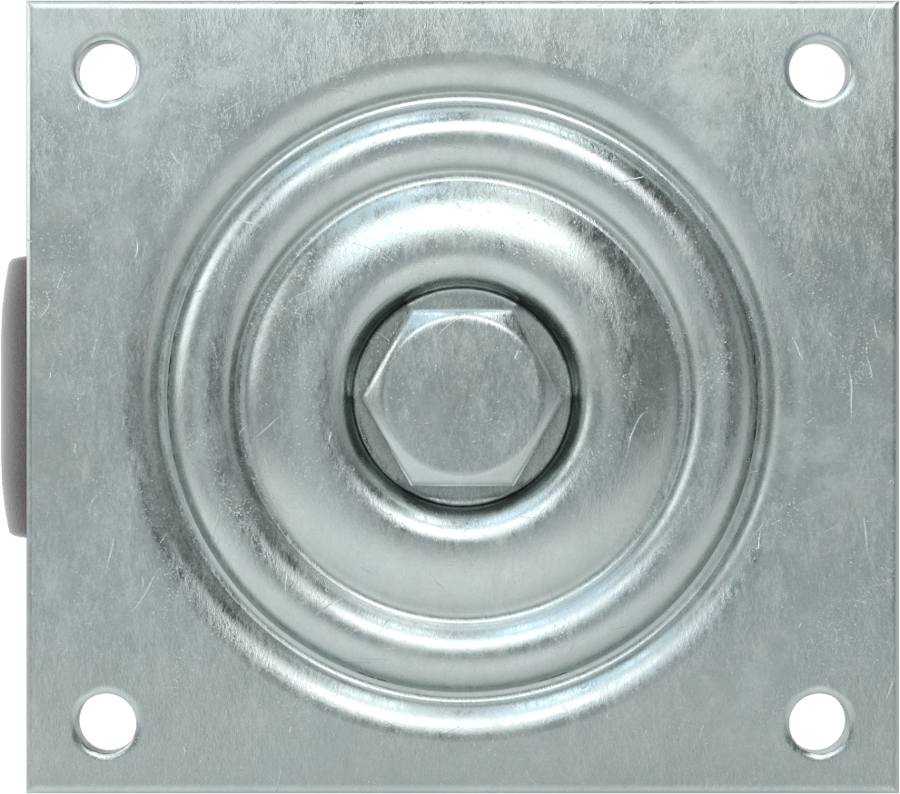 5-1/2“ x 5” Plakalı Yüksek Kapasiteli Spartan Tekerlek, Sızdırmaz Rulmanlı ve 4 inç Çapında Naylon Tekerlekli Döner
