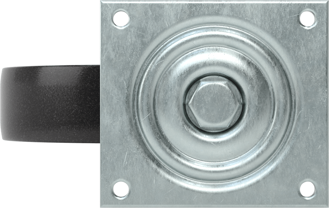 5-1/2“ x 5” Plakalı Yüksek Kapasiteli Spartan Tekerlek, Sızdırmaz Rulmanlı ve 8" Çapında Naylon Tekerlekli Döner Tekerlek