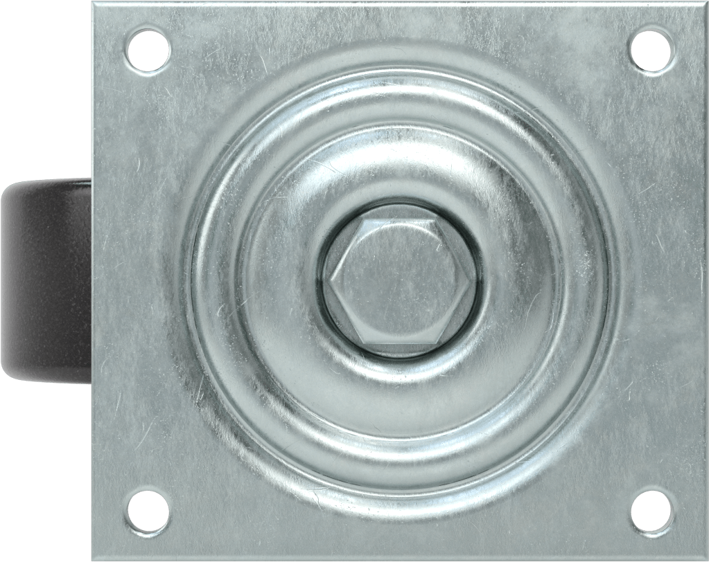 5-1/2“ x 5” Plakalı Yüksek Kapasiteli Spartan Tekerlek, Açık Rulmanlı ve 5" Çapında Fenolik Tekerlekli Döner