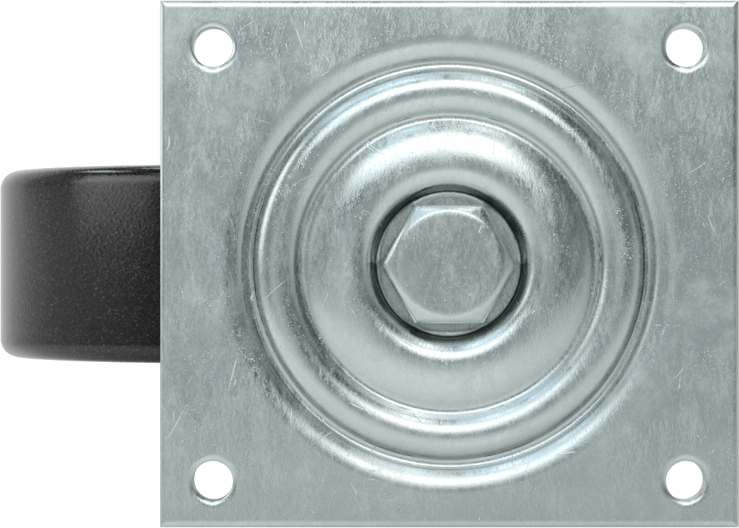 5-1/2“ x 5” Plakalı Yüksek Kapasiteli Spartan Tekerlek, Açık Rulmanlı ve 6 inç Çapında Fenolik Tekerlekli Döner Tekerlek