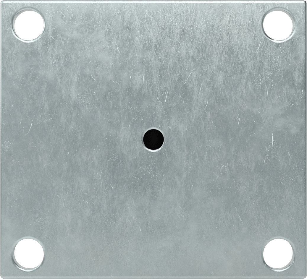 5-1/2“ x 5” Plakalı Yüksek Kapasiteli Spartan Tekerlek, 4" Çapında Naylon Tekerlekli Sert
