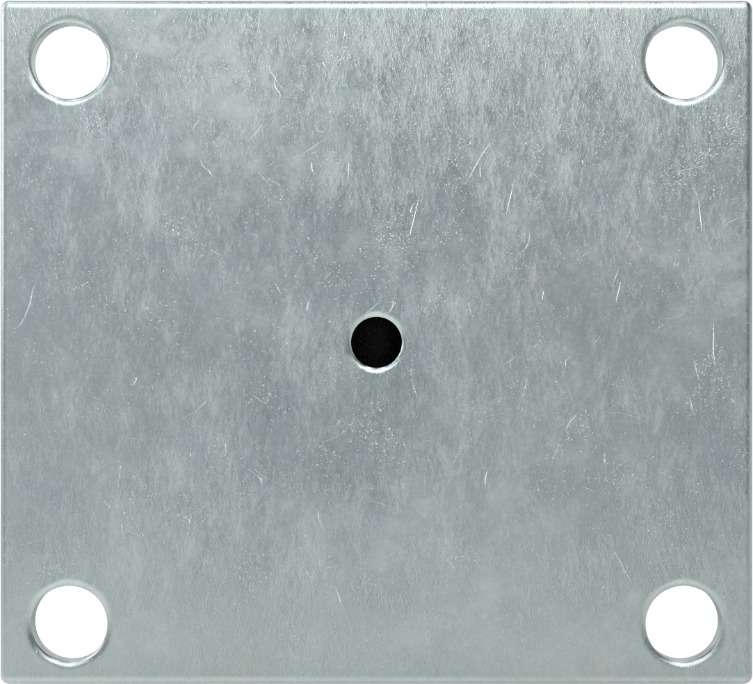 5-1/2“ x 5” Plakalı Yüksek Kapasiteli Spartan Tekerlek, 5 inç Çapında Naylon Tekerlekli Sert