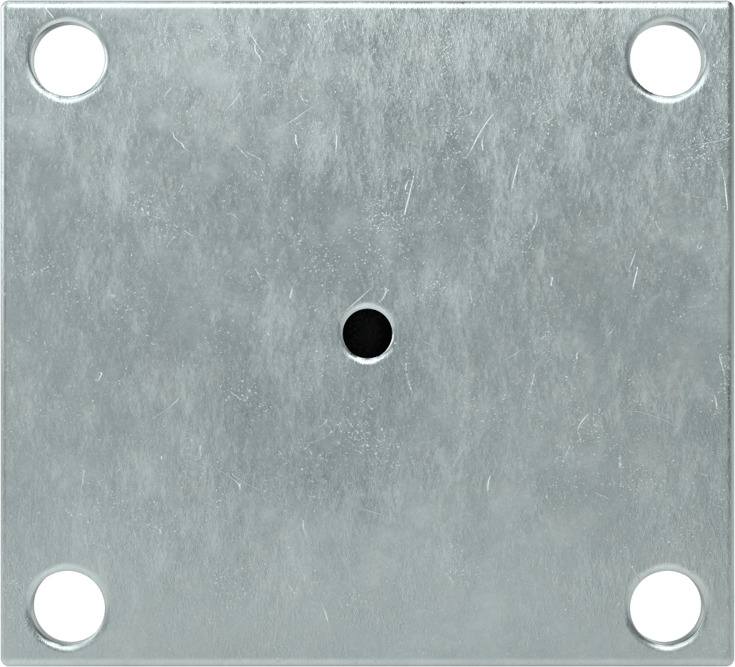 5-1/2“ x 5” Plakalı Yüksek Kapasiteli Spartan Tekerlek, 6 inç Çapında Naylon Tekerlekli Sert