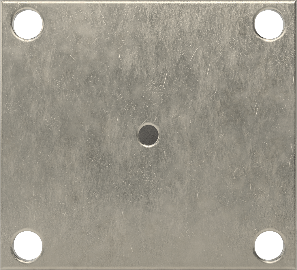 5-1/2“ x 5” Plakalı Yüksek Kapasiteli Spartan Tekerlek, 6" Çapında Demir Tekerlekli Sert