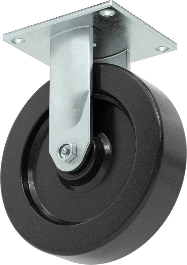 5-1/2“ x 5” Plakalı Yüksek Kapasiteli Spartan Tekerlek, 8 inç Çaplı Fenolik Tekerlekli Sert