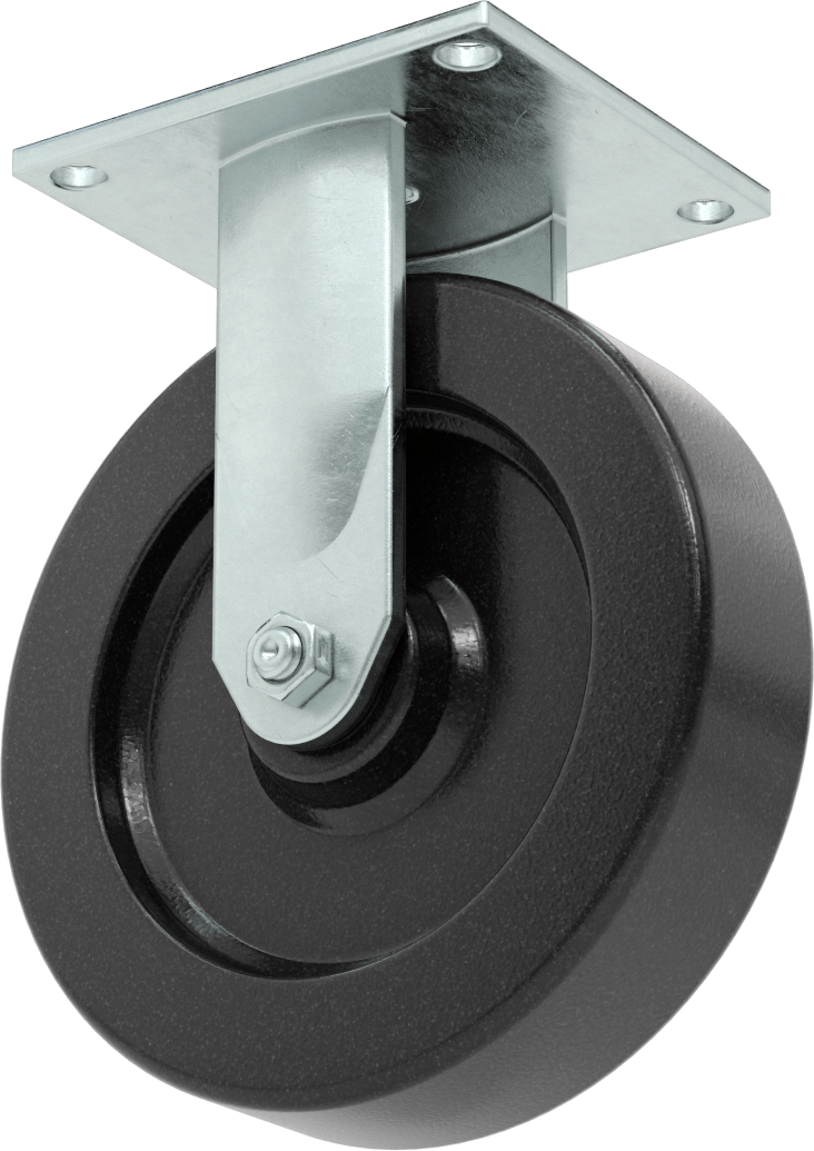 5-1/2“ x 5” Plakalı Yüksek Kapasiteli Spartan Tekerlek, 8 inç Çaplı Fenolik Tekerlekli Sert