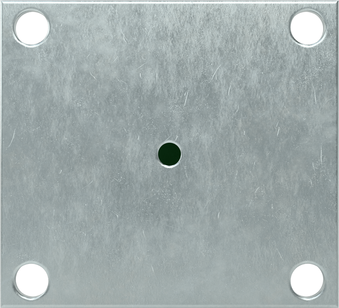 5-1/2“ x 5” Plakalı Yüksek Kapasiteli Spartan Tekerlek, 5" Çapında 60D Durometre Poliüretan Tekerlekli Sert