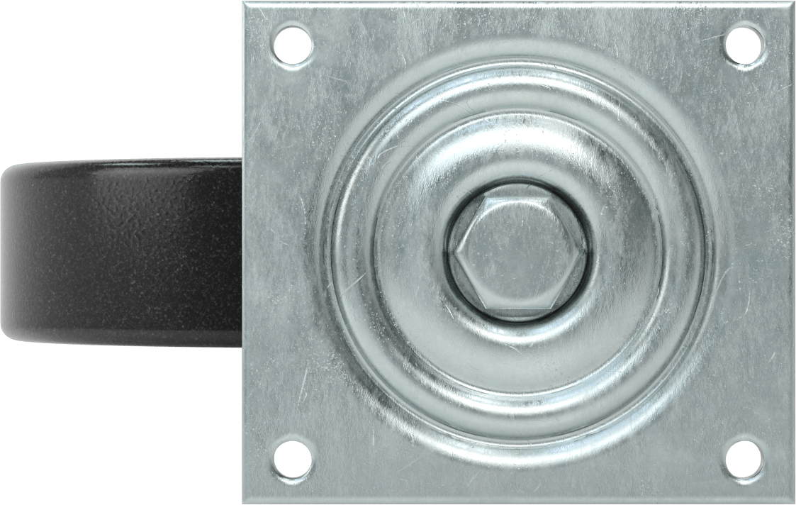 5-1/2“ x 5” Plakalı Yüksek Kapasiteli Spartan Tekerlek, Sızdırmaz Rulmanlı ve 8 inç Çapında Fenolik Tekerlekli Döner