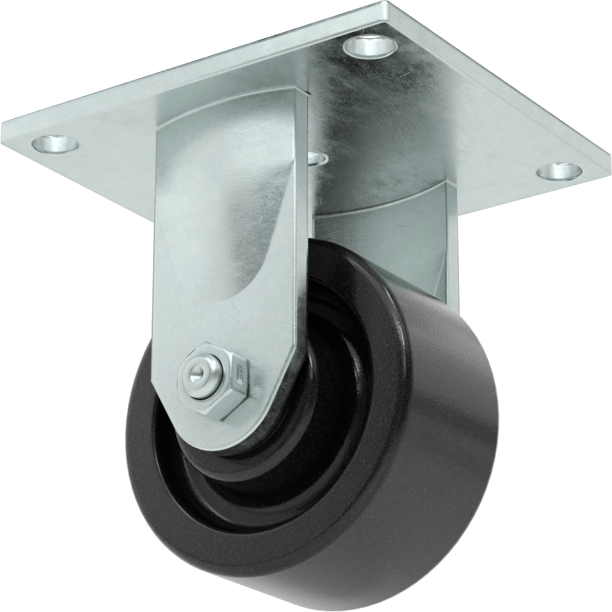 5-1/2“ x 5” Plakalı Yüksek Kapasiteli Spartan Tekerlek, 4" Çapında Fenolik Tekerlekli Sert