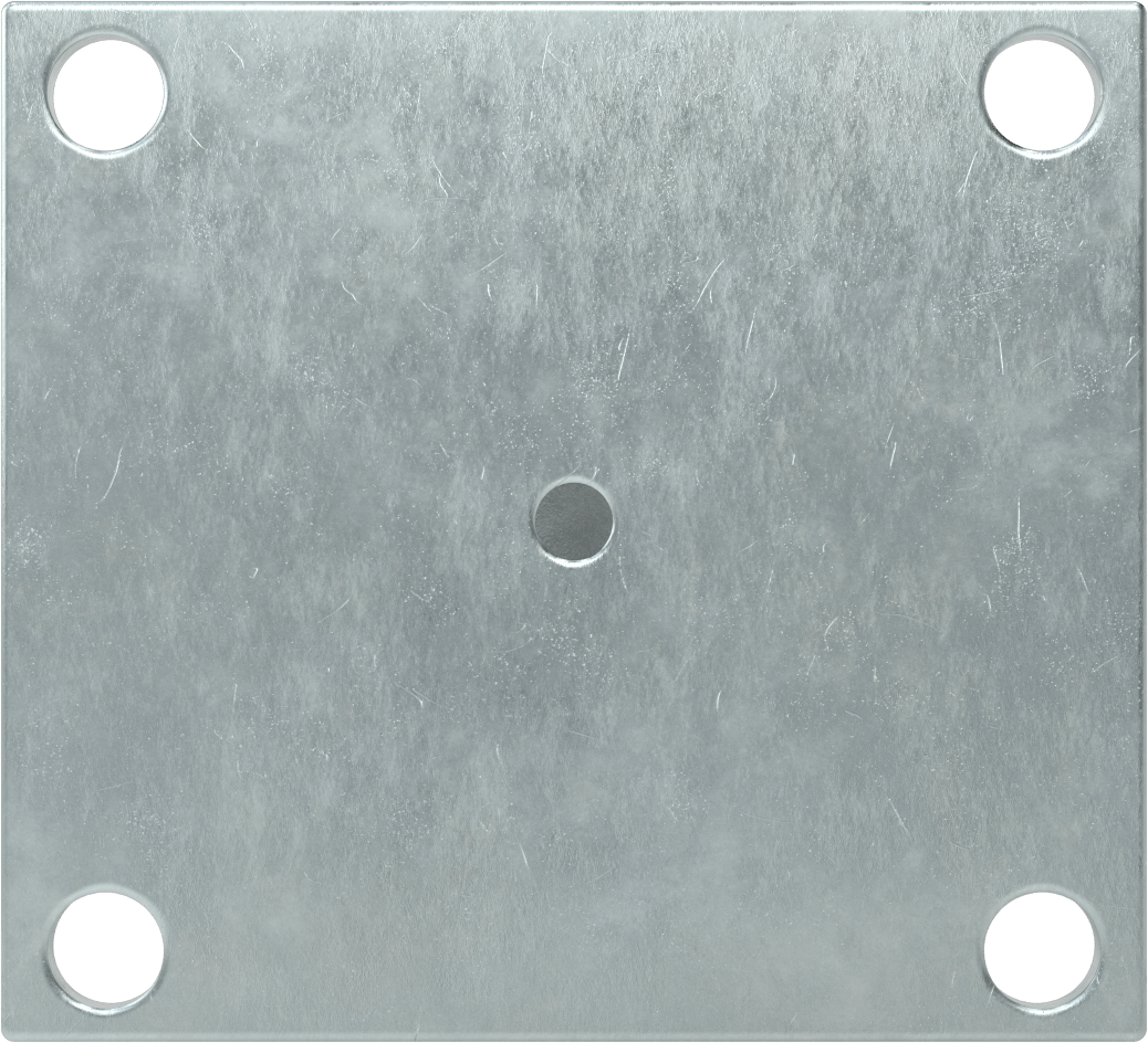 5-1/2“ x 5” Plakalı Yüksek Kapasiteli Spartan Tekerlek, 4" Çapında Demir Tekerlekli Sert