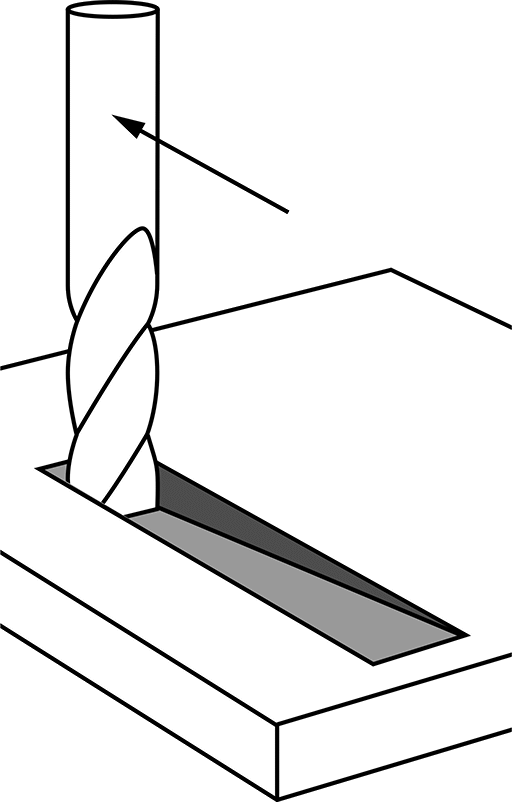 Ramping Cut Shown