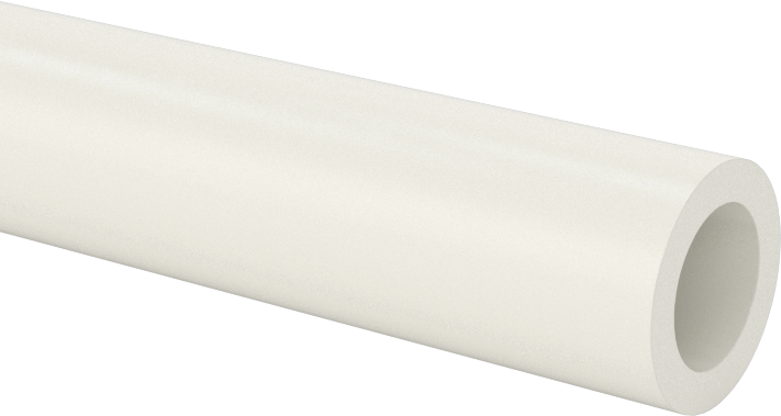 Gözeneksiz Seramik Alümina Tüp, 3/8" OD, 1/4" ID, 24 inç Uzunluk