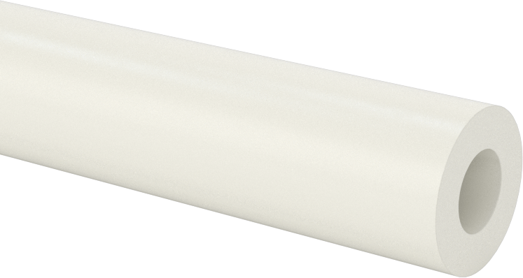 Gözeneksiz Seramik Alümina Tüp, 1/2" OD, 1/4" ID, 24 inç Uzunluk