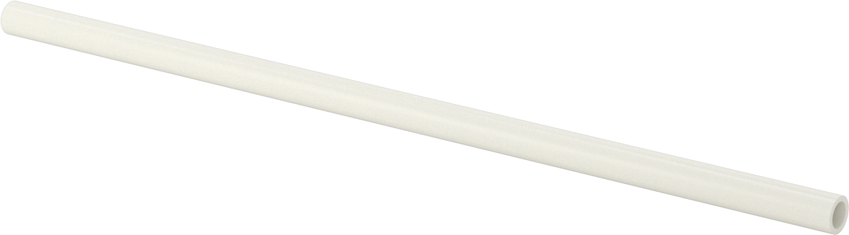 Gözeneksiz Seramik Alümina Tüp, 0.438" OD, 0.313" ID, 12" Uzunluk