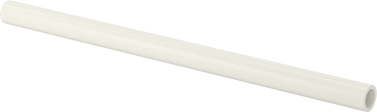 Gözeneksiz Seramik Alümina Tüp, 0.688" OD, 1/2" ID, 12" Uzunluk