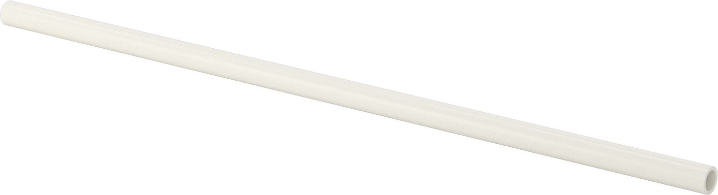 Gözeneksiz Seramik Alümina Tüp, 3/4" OD, 0.563" ID, 24 inç Uzunluk