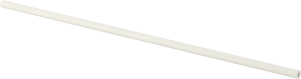 Gözeneksiz Seramik Alümina Tüp, 1/8" OD, 0.063" ID, 6 inç Uzunluk