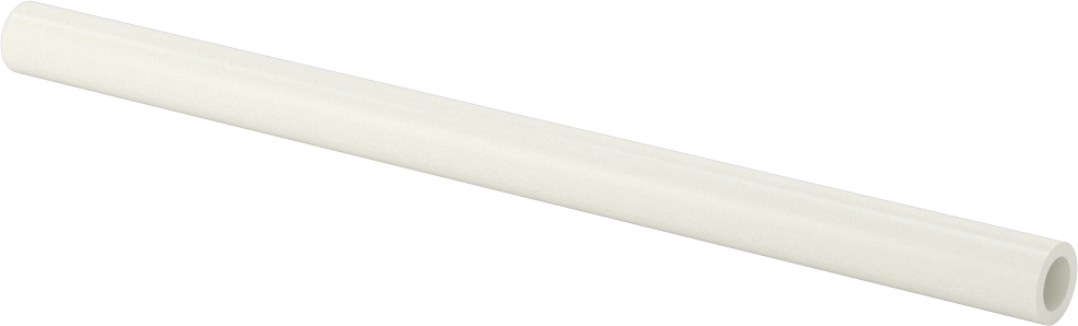 Gözeneksiz Seramik Alümina Tüp, 3/8" OD, 1/4" ID, 6 inç Uzunluk