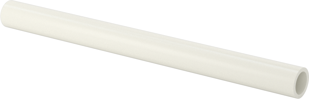 Gözeneksiz Seramik Alümina Tüp, 1/2" OD, 3/8" ID, 6 inç Uzunluk