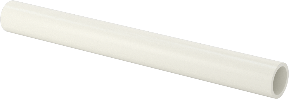 Gözeneksiz Seramik Alümina Tüp, 5/8" OD, 1/2" ID, 6 inç Uzunluk