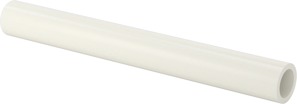 Gözeneksiz Seramik Alümina Tüp, 0.688" OD, 1/2" ID, 6 inç Uzunluk
