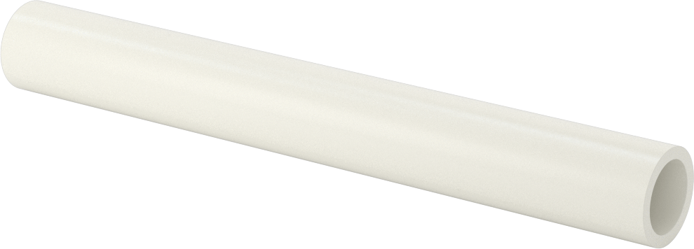 Gözeneksiz Seramik Alümina Tüp, 3/4" OD, 0.563" ID, 6 inç Uzunluk