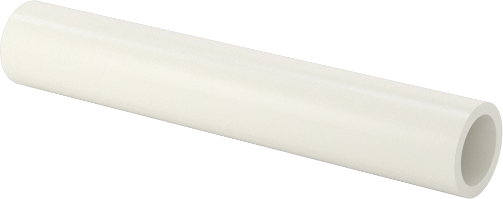 Gözeneksiz Seramik Alümina Tüp, 1" OD, 3/4" ID, 6 inç Uzunluk