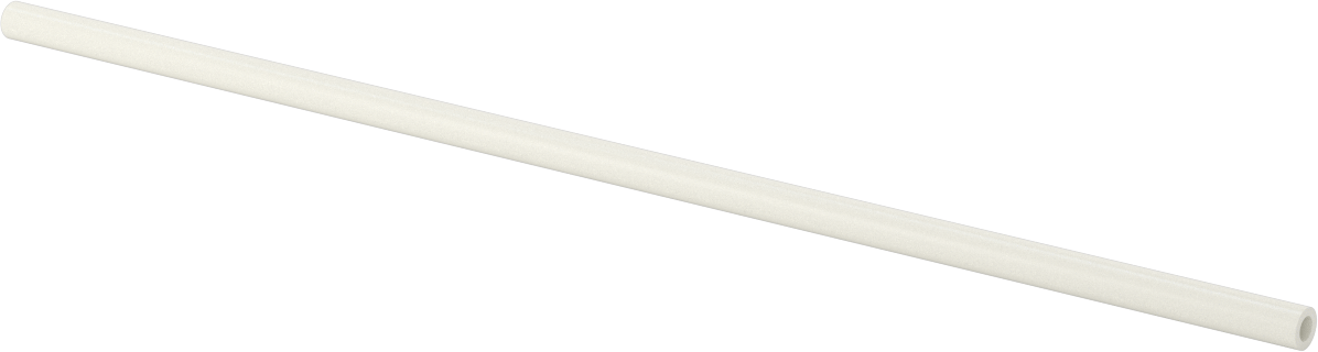 Gözeneksiz Seramik Alümina Tüp, 0.313" OD, 0.188" ID, 12" Uzunluk
