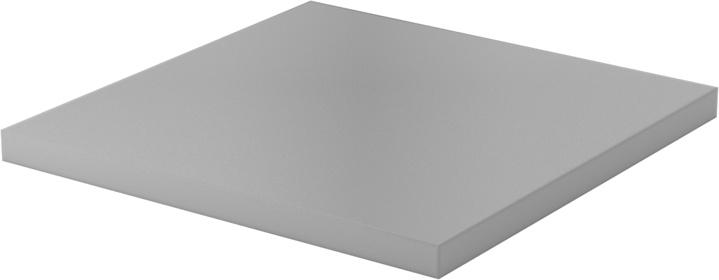 Kimyasallara Dayanıklı PVC Levha, 6" x 6" x 3/8"