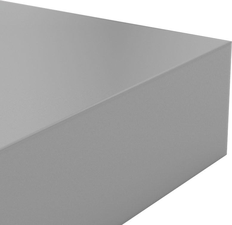 Kimyasallara Dayanıklı PVC Levha, 6" x 6" x 1-1/2"