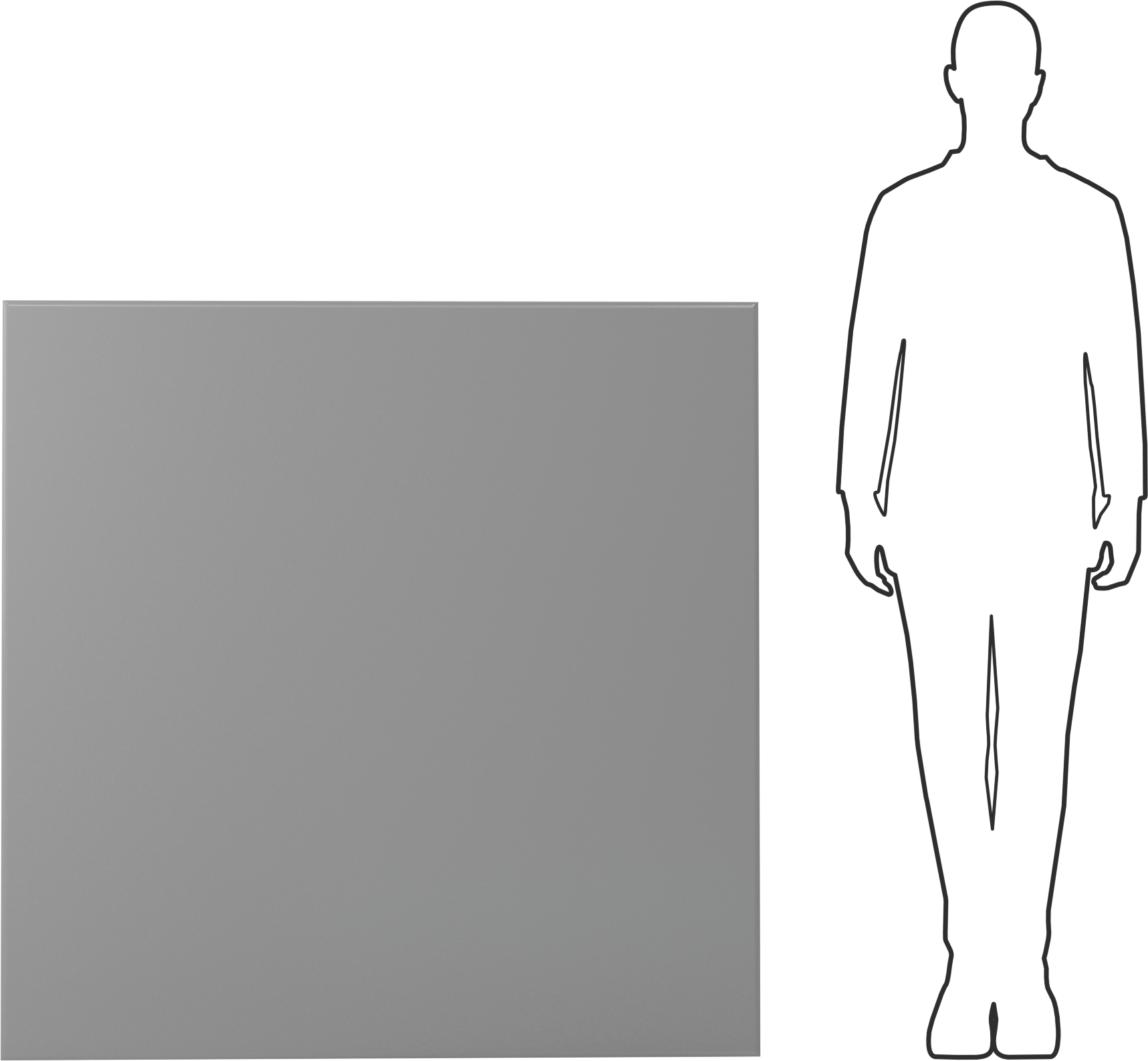 Kimyasallara Dayanıklı PVC Levha, 48" x 48" x 1/2"