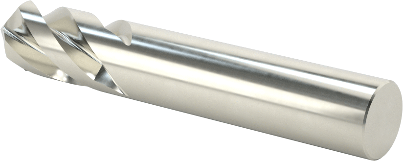 4 Kanallı Karbür Matkap/Freze Ucu, Kaplamasız, 5/8" Freze Çapı