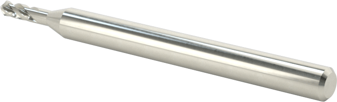 4 Kanallı Karbür Matkap/Freze Ucu, Kaplamasız, 1/16" Freze Çapı
