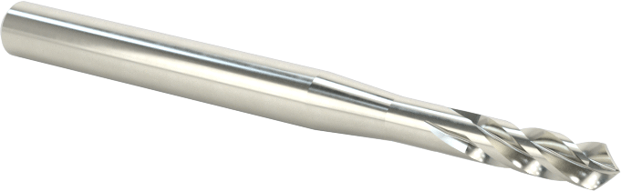 4 Kanallı Karbür Matkap/Freze Ucu, Kaplamasız, 3/32" Freze Çapı