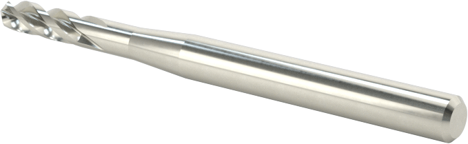 4 Kanallı Karbür Matkap/Freze Ucu, Kaplamasız, 3/32" Freze Çapı